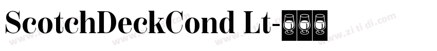 ScotchDeckCond Lt字体转换